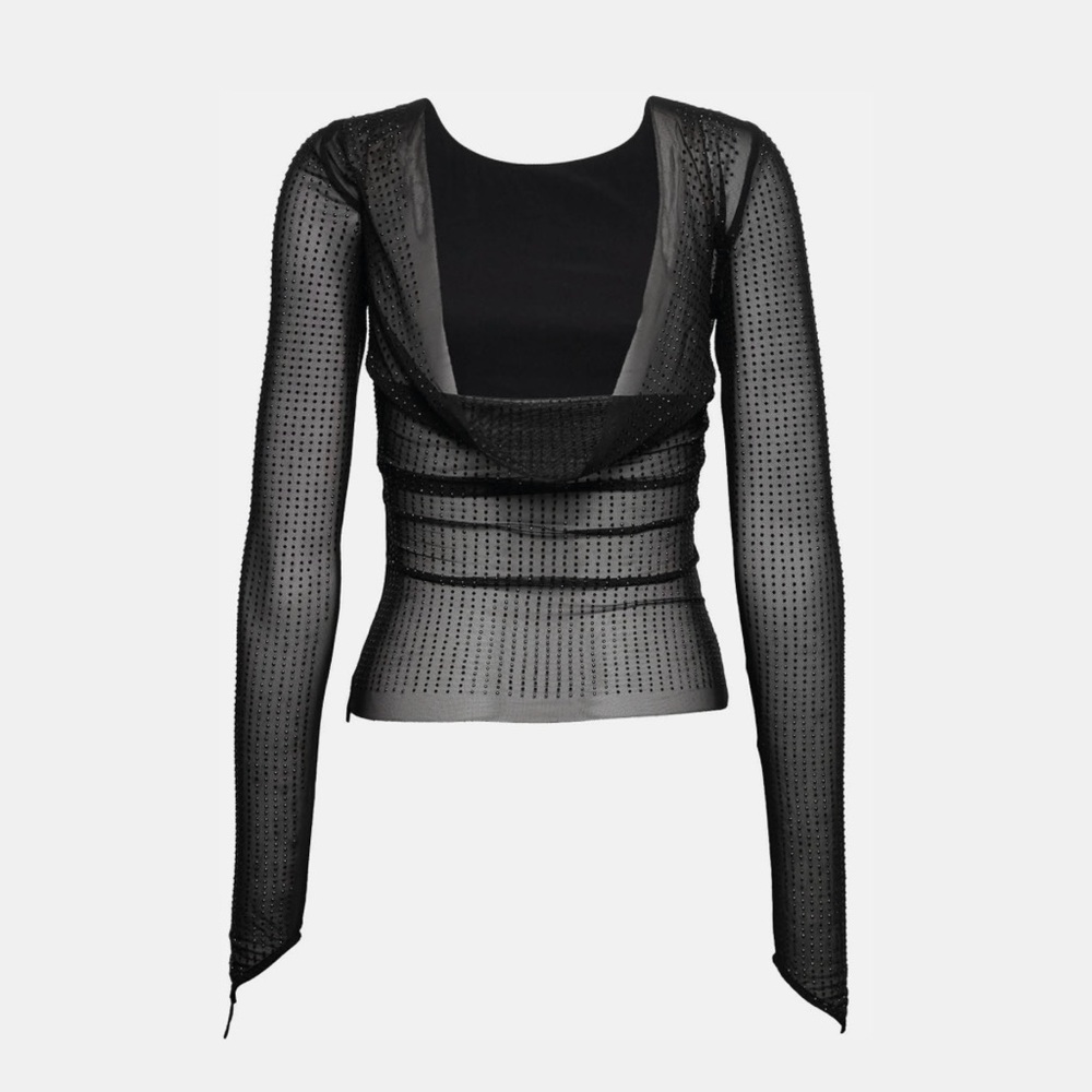 MESHA Rhinestone Blouse - Picture 2 of 7